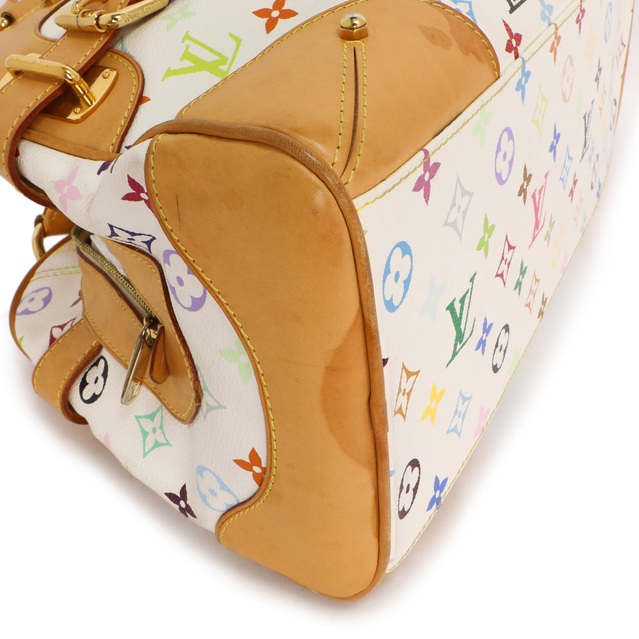 Louis Vuitton White Multicolor Monogram Claudia – Modaselle
