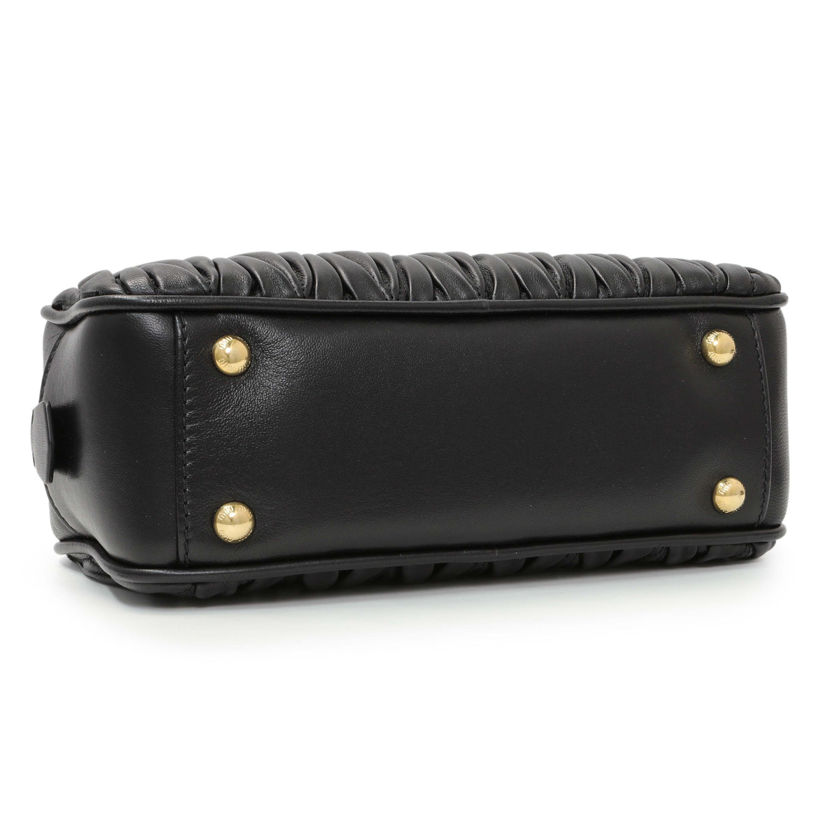 Miu Miu Black Nappa Leather Arcadie Matelasse Bag Handbags Miu Miu