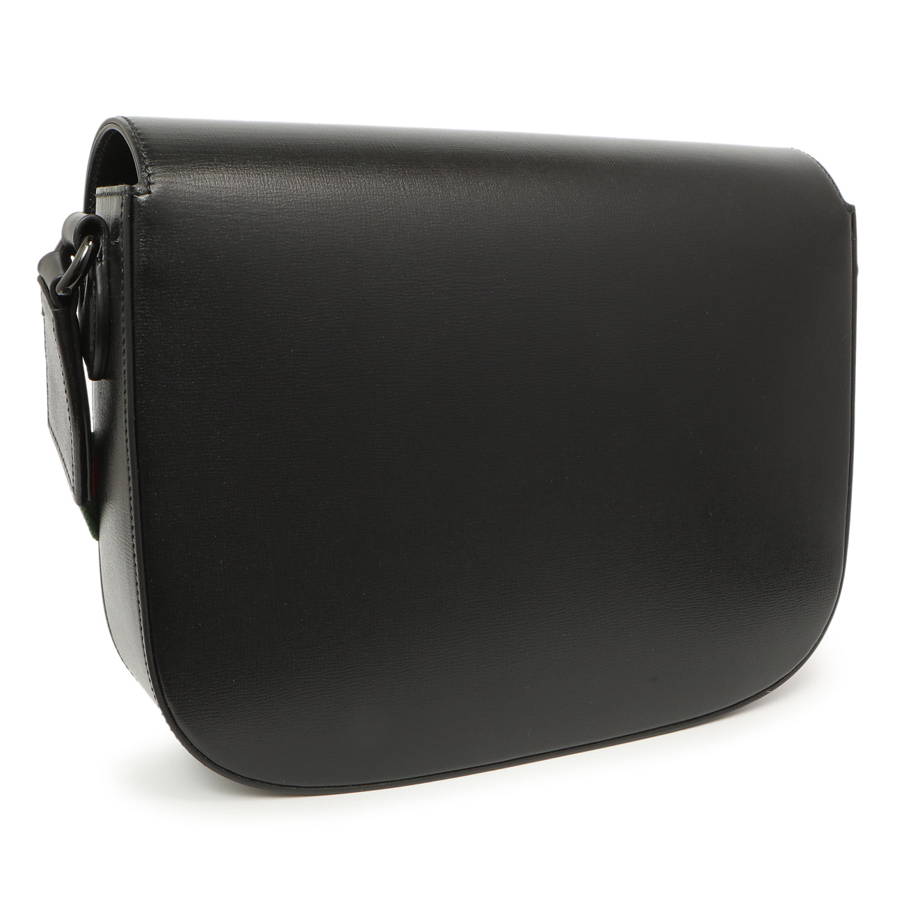 Gucci Black Azalea Calfskin Web Monochrome Horsebit 1955