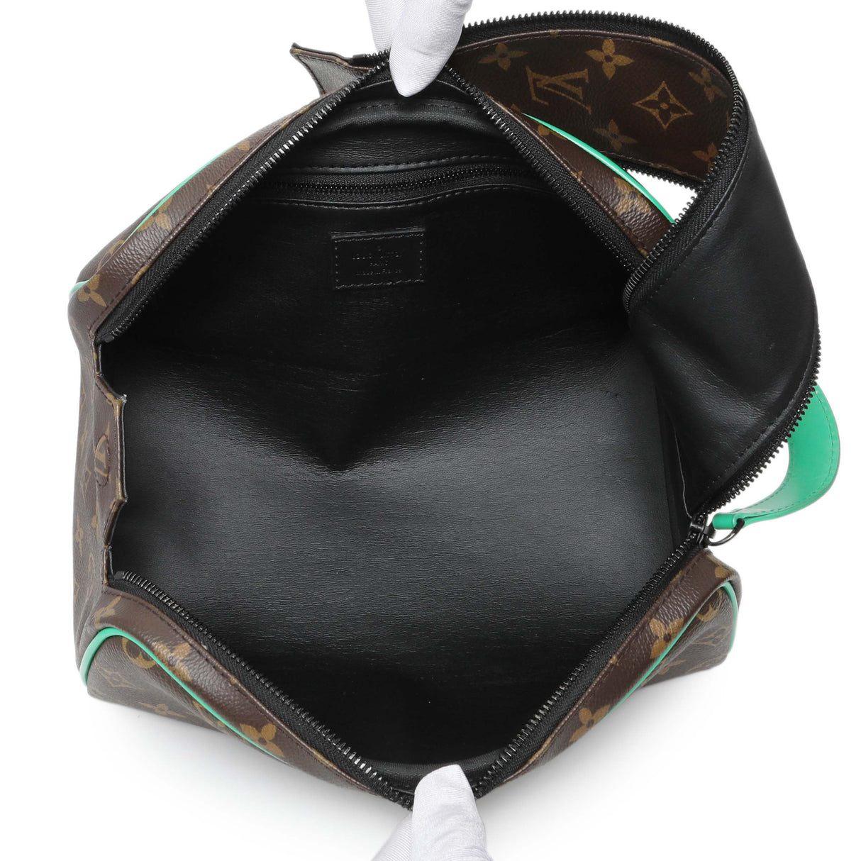 Louis Vuitton Green Monogram Macassar Dopp Kit Toilet Pouch Accessories Louis Vuitton