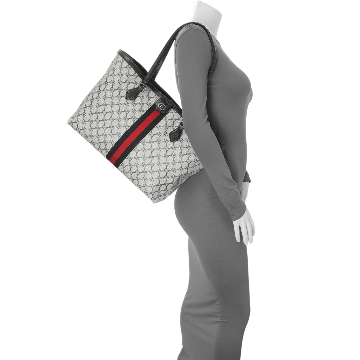 Gucci Supreme Monogram Medium Ophidia Shopping Tote