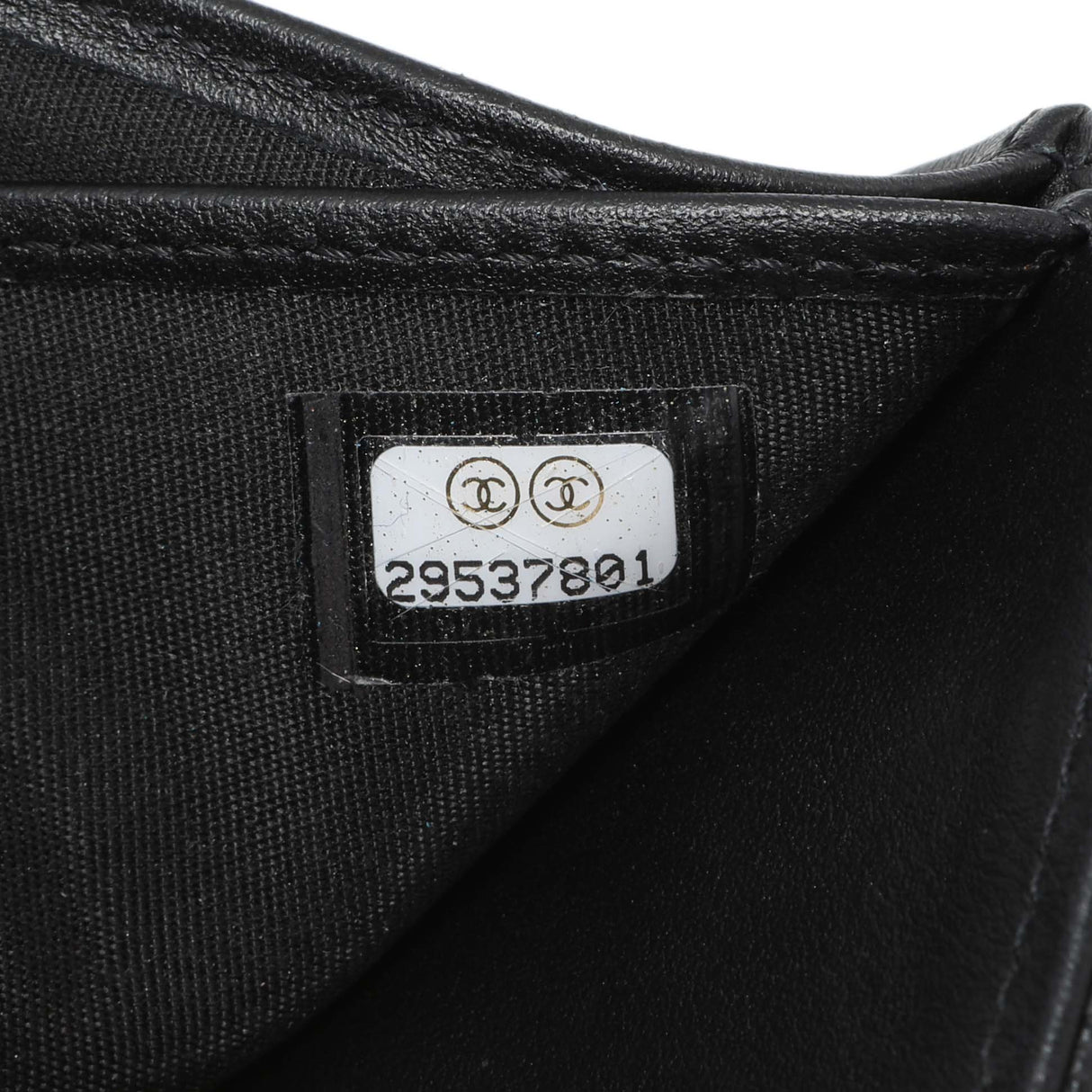 Chanel Black Caviar Quilted Compact Boy Wallet Accessories Chanel