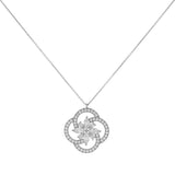 Tiffany & Co. Platinum Diamond Victoria Key Cluster Pendant