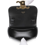 Celine Black Shiny Calfskin Mini Claude Handbags Celine