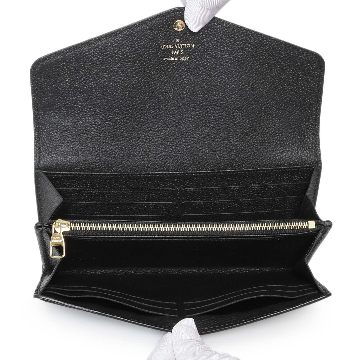 Louis Vuitton Black Monogram Empreinte Sarah Wallet Accessories Louis Vuitton