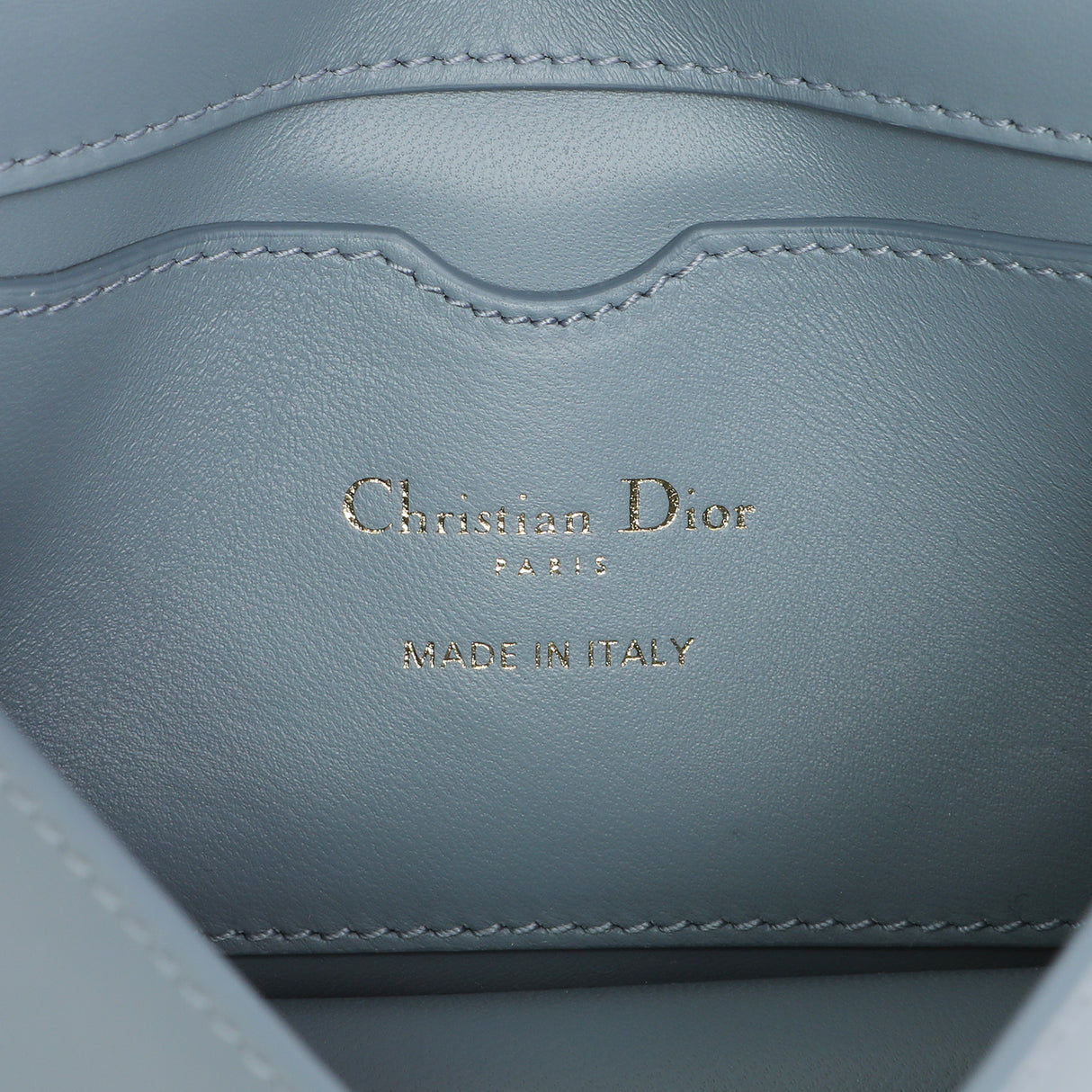 Christian Dior Blue Grey Smooth Calfskin Micro 30 Montaigne Flap Handbags Christian Dior
