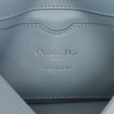 Christian Dior Blue Grey Smooth Calfskin Micro 30 Montaigne Flap Handbags Christian Dior