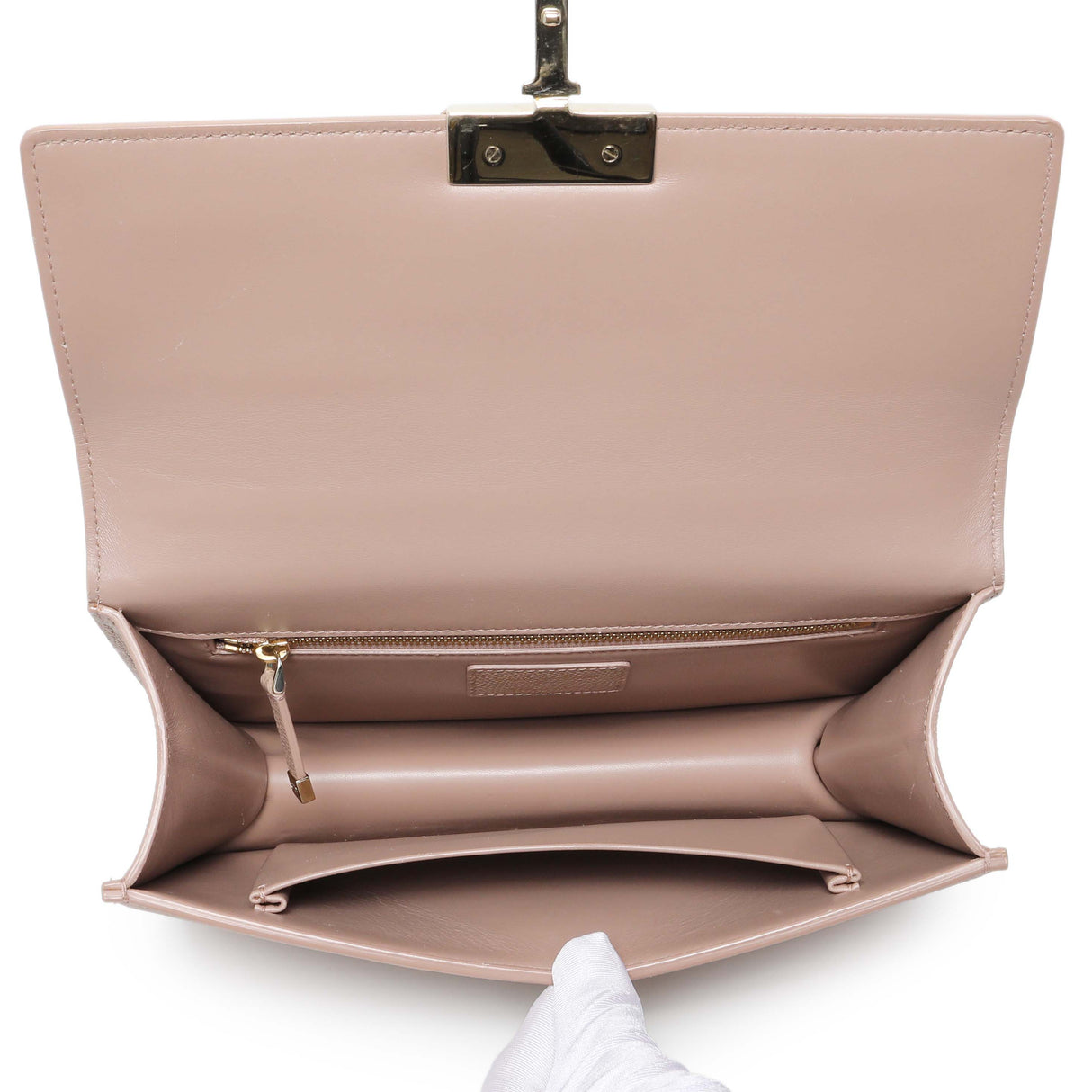 Christian Dior Blush Grained Calfskin 30 Montaigne Chain Flap Bag Handbags Christian Dior