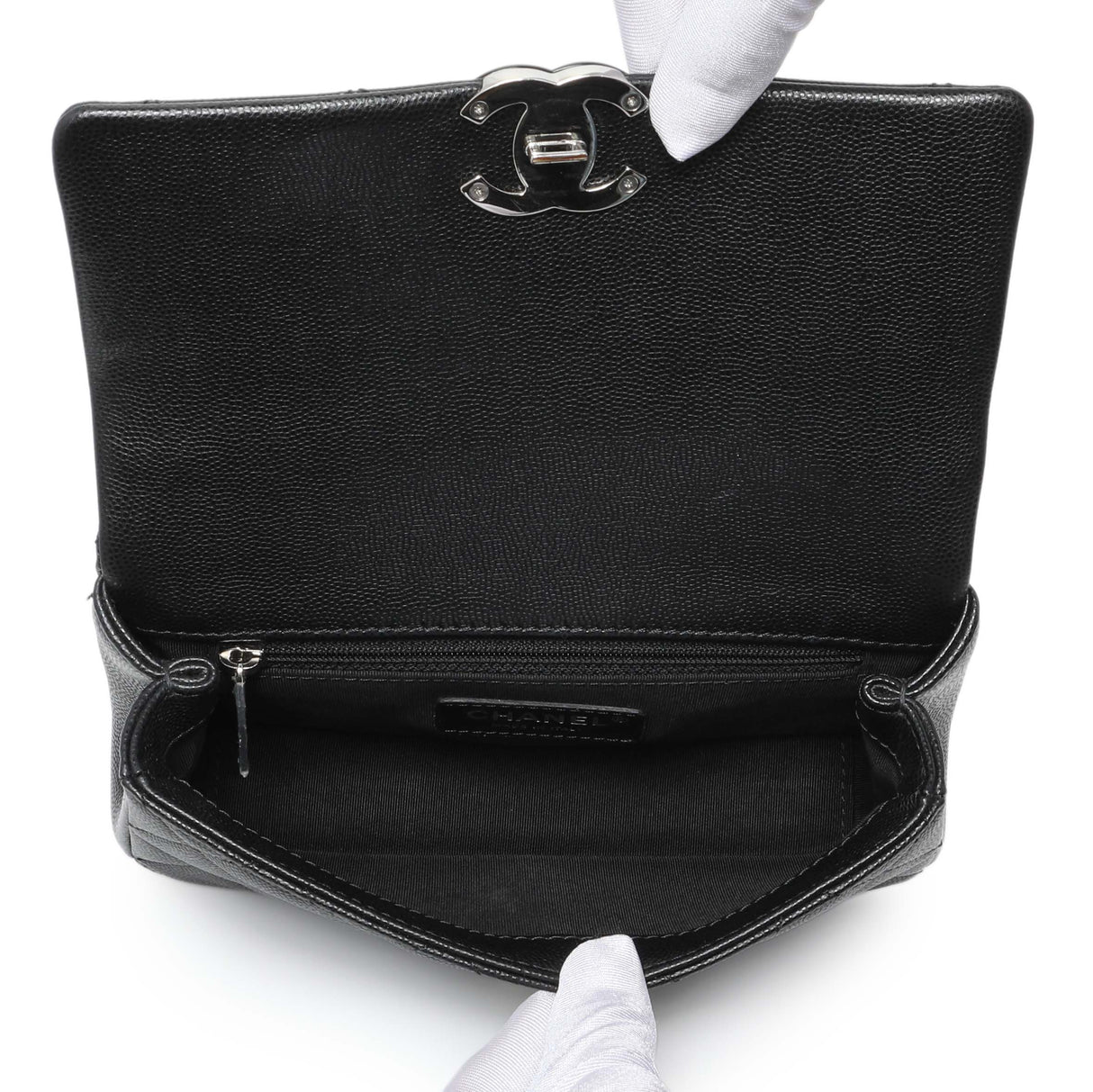 Chanel Black Caviar Quilted My Everything Small Flap Handbags Chanel