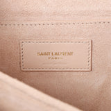 Saint Laurent Marble Pink Smooth Calfskin Suede Medium Bellechasse Bag