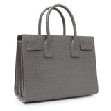 Saint Laurent Grey Croc Embossed Baby Sac De Jour Handbags Saint Laurent