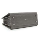Saint Laurent Grey Croc Embossed Baby Sac De Jour Handbags Saint Laurent
