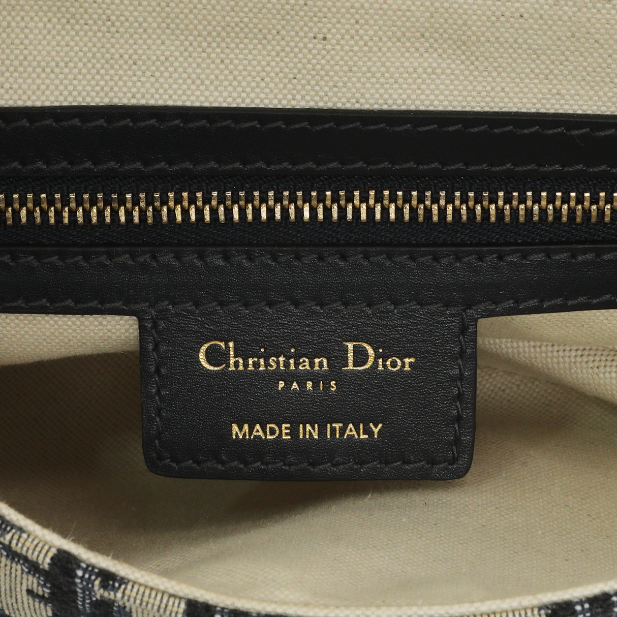 Christian Dior Blue Oblique Saddle Bag