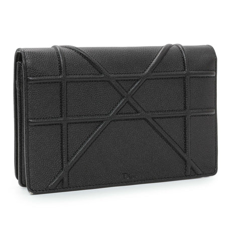 Christian Dior Black Grained Calfskin Diorama Wallet on Chain Handbags Christian Dior