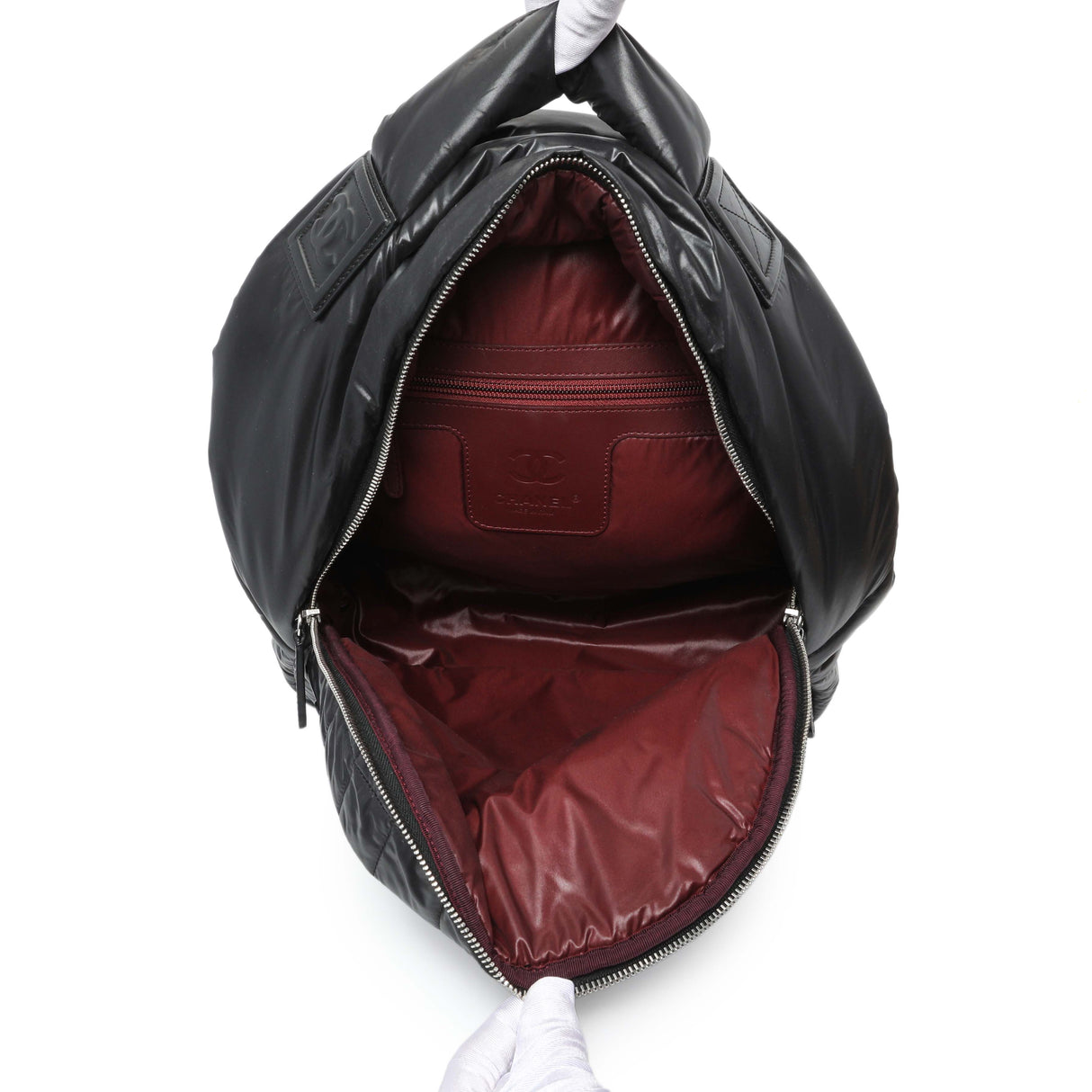 Chanel Black Nylon Quilted Coco Cocoon Backpack Handbags Chanel