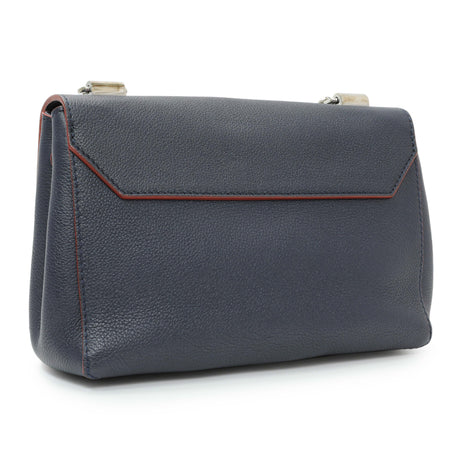 Louis Vuitton Navy Calfskin Lockme II Chain Bag BB Handbags Modaselle