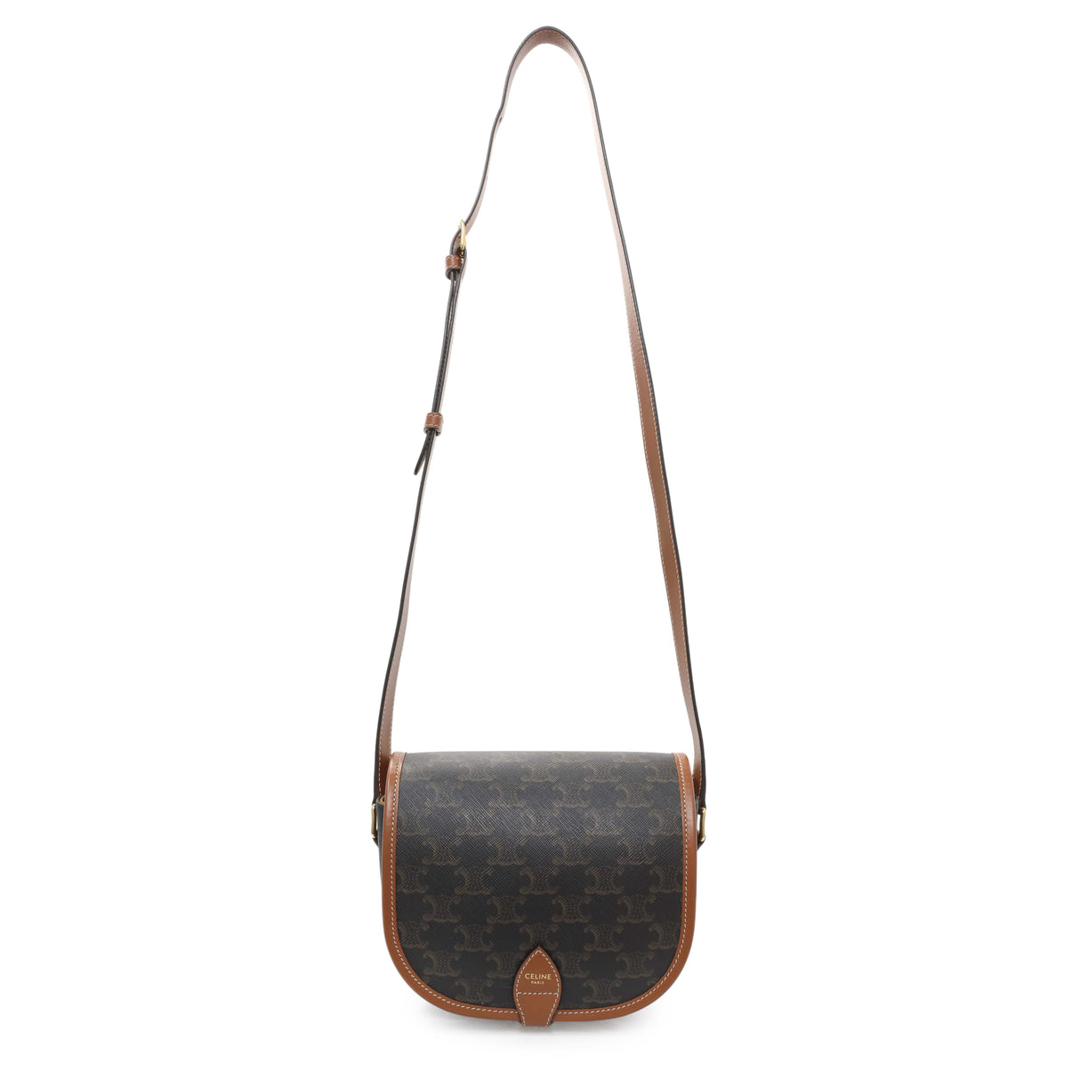 Celine Tan Triomphe Canvas Medium Folco Bag Handbags Celine