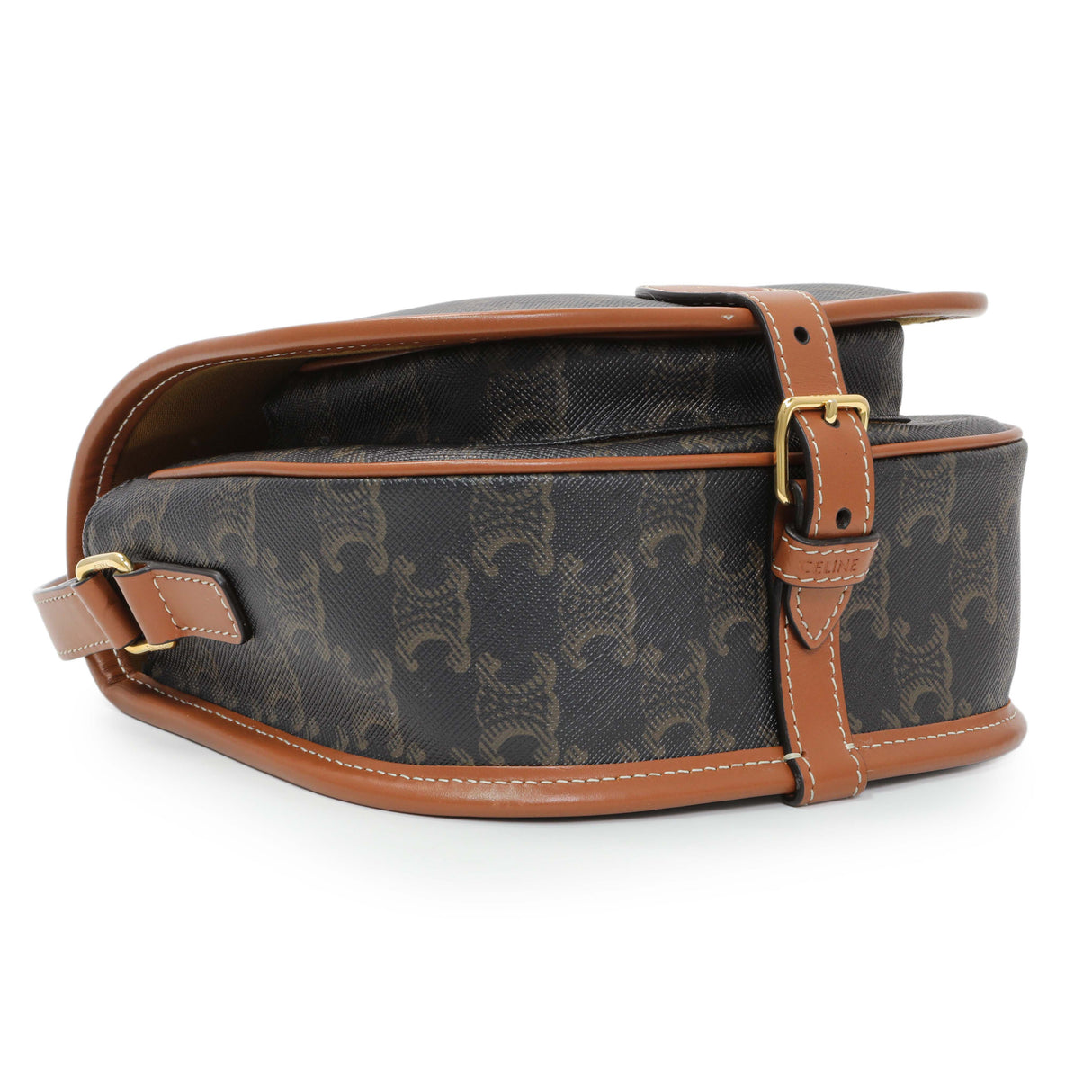 Celine Tan Triomphe Canvas Medium Folco Bag Handbags Celine