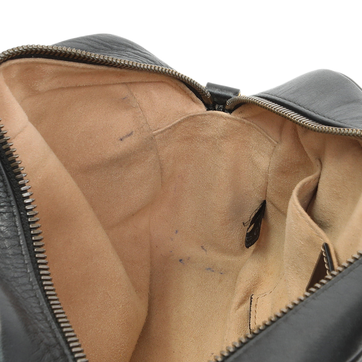 Gucci Black Calfskin Matelasse Small GG Marmont Chain Shoulder Bag Handbags Gucci