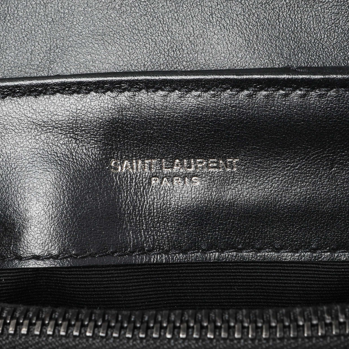 Saint Laurent Black Calfskin Y Quilted Monogram Small Loulou Chain Satchel