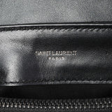 Saint Laurent Black Calfskin Y Quilted Monogram Small Loulou Chain Satchel