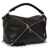 Loewe Black Calfskin Medium Zipper Puzzle Bag