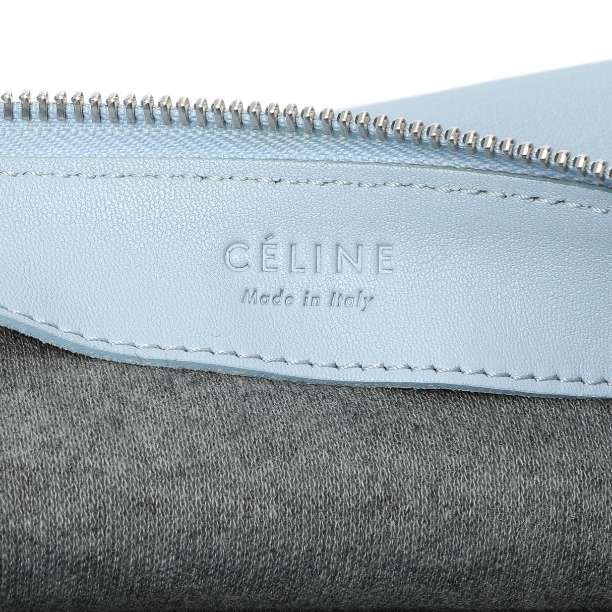 Celine Light Blue Lambskin Small Trio Crossbody Bag Handbags Celine