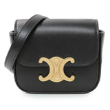 Celine Black Shiny Calfskin Mini Claude Handbags Celine