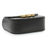 Celine Black Shiny Calfskin Mini Claude Handbags Celine