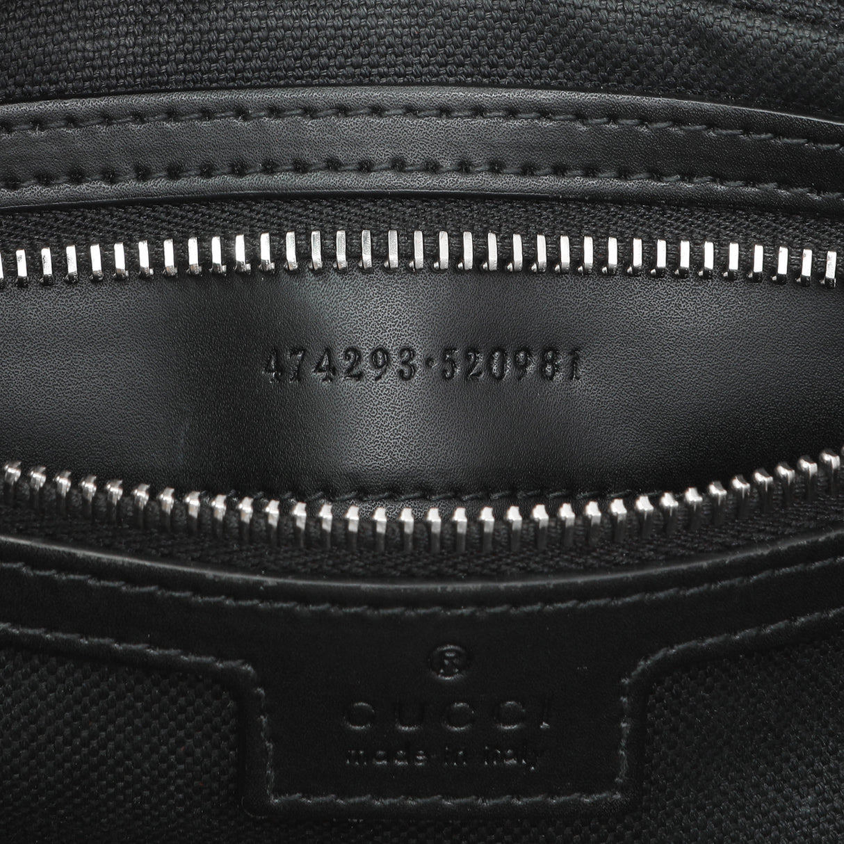 Gucci Black Soft GG Supreme Monogram Web Belt Bag Handbags Gucci