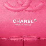 Chanel Coral Pink Patent Medium Double Flap Handbags Chanel