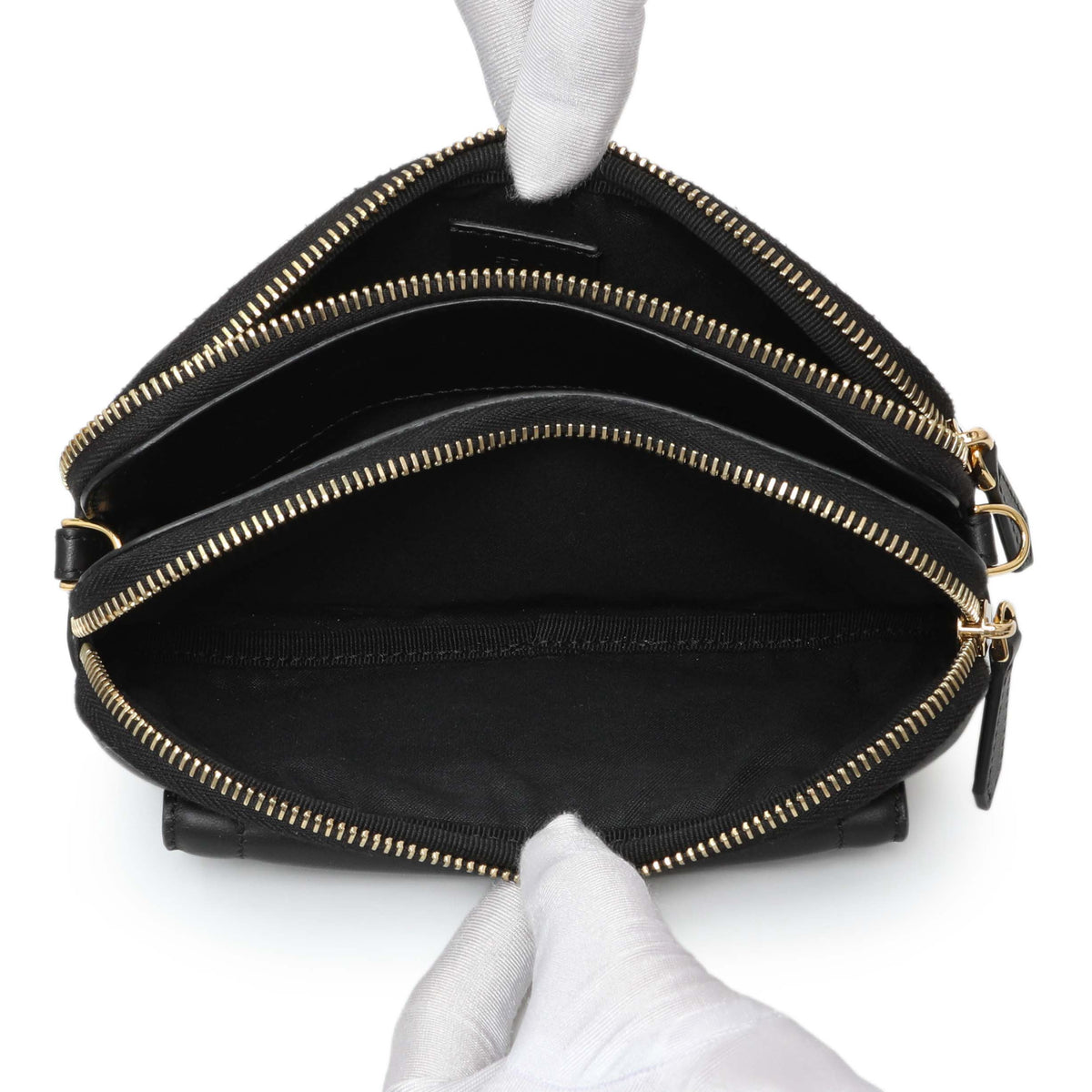 Fendi Black Calfskin Easy 2 Baguette Handbags Fendi