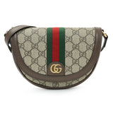 Gucci GG Supreme Monogram Web Mini Ophidia Flap Shoulder Bag Handbags Gucci