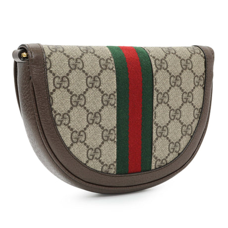 Gucci GG Supreme Monogram Web Mini Ophidia Flap Shoulder Bag Handbags Gucci