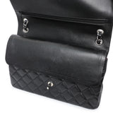 Chanel Black Quilted Lambskin Jumbo Double Flap Handbags Chanel