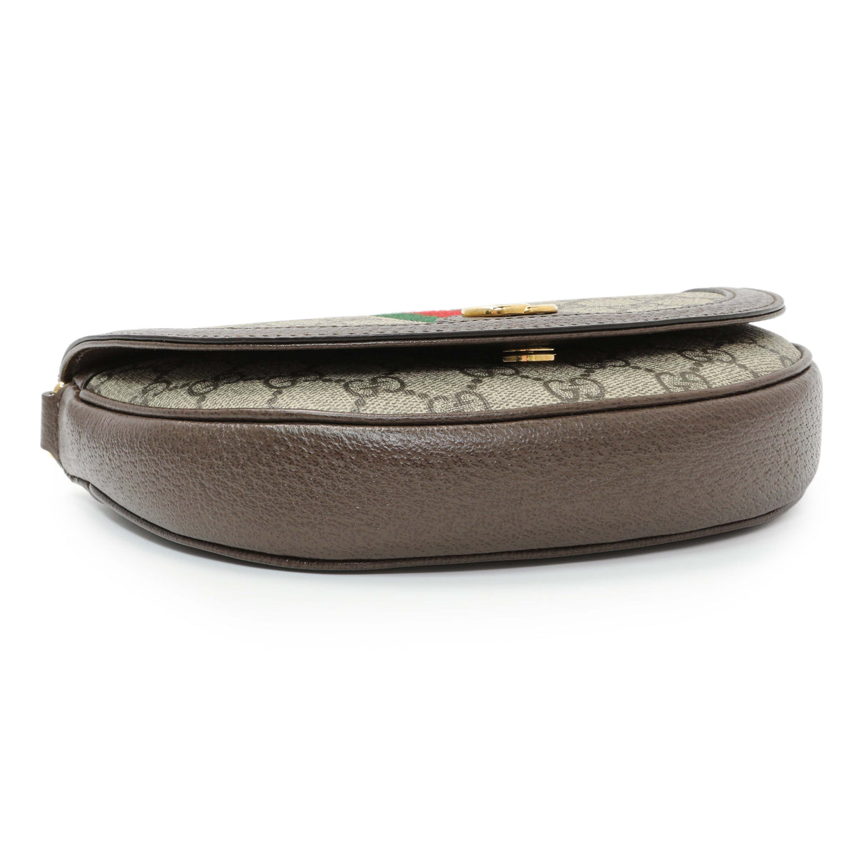 Gucci GG Supreme Monogram Web Mini Ophidia Flap Shoulder Bag Handbags Gucci