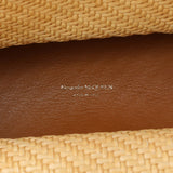 7 items Mon June 22 ⬆️Alexander McQueen Natural Tan Raffia Calfskin Large The Bow Bag Handbags Alexander McQueen