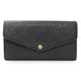 Louis Vuitton Black Monogram Empreinte Sarah Wallet Accessories Louis Vuitton