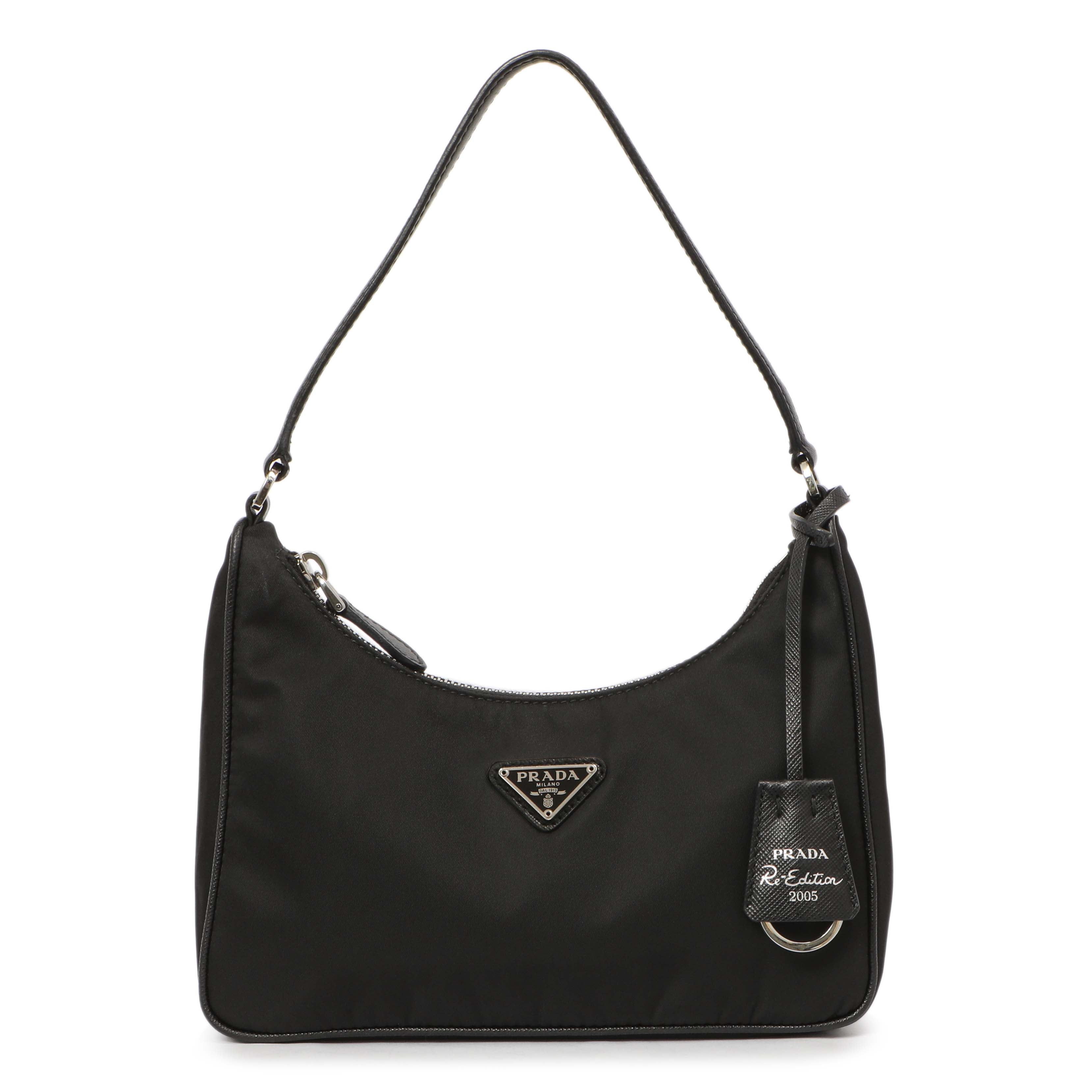 Prada re edition 2005 black nylon bag sale