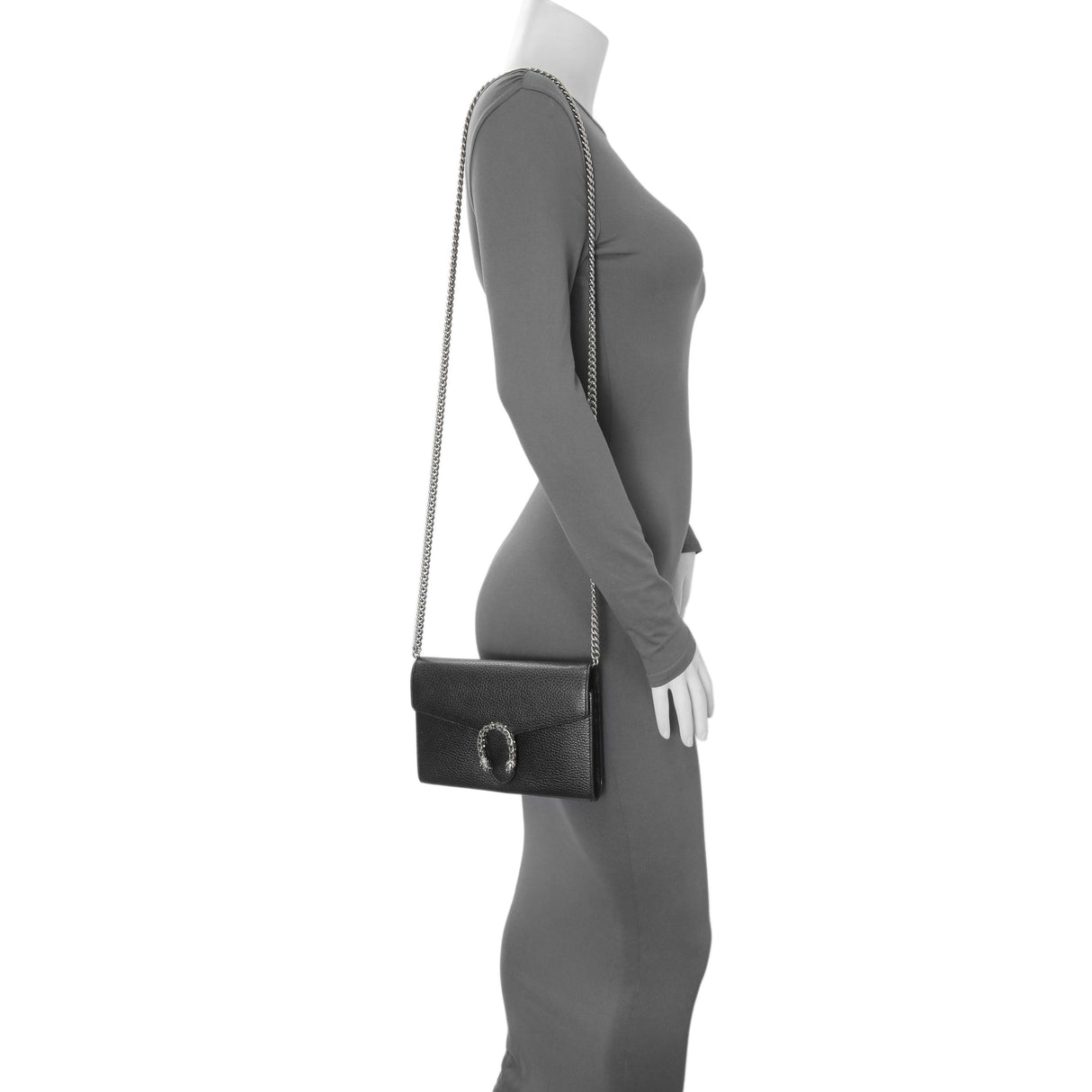 Gucci Black Calfskin Mini Dionysus Wallet on Chain Handbags Gucci