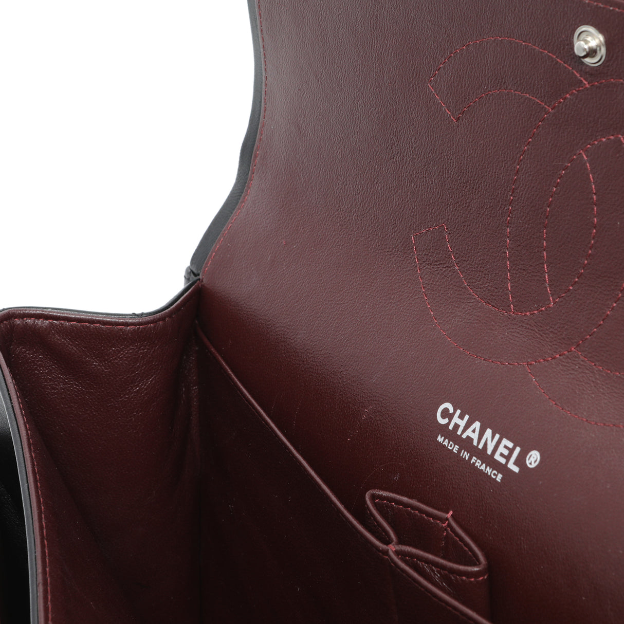 Chanel Black Quilted Lambskin Jumbo Double Flap Handbags Chanel