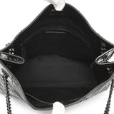 Saint Laurent Black Crinkled Calfskin Matelasse Monogram Medium Niki Shopper Handbags Saint Laurent