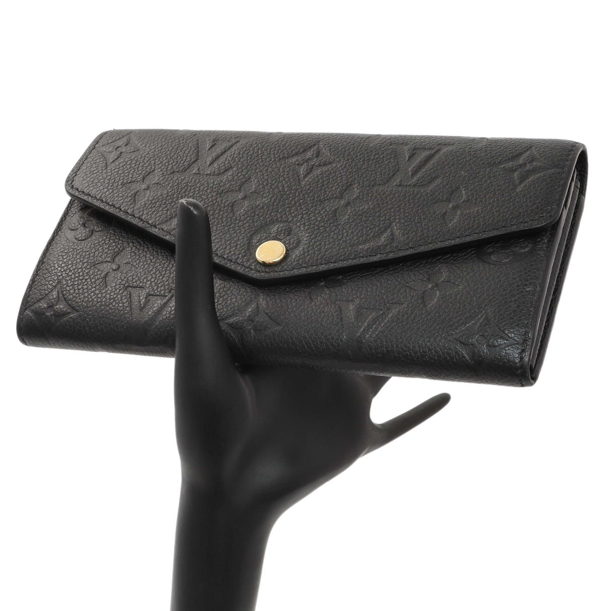Louis Vuitton Black Monogram Empreinte Sarah Wallet Accessories Louis Vuitton
