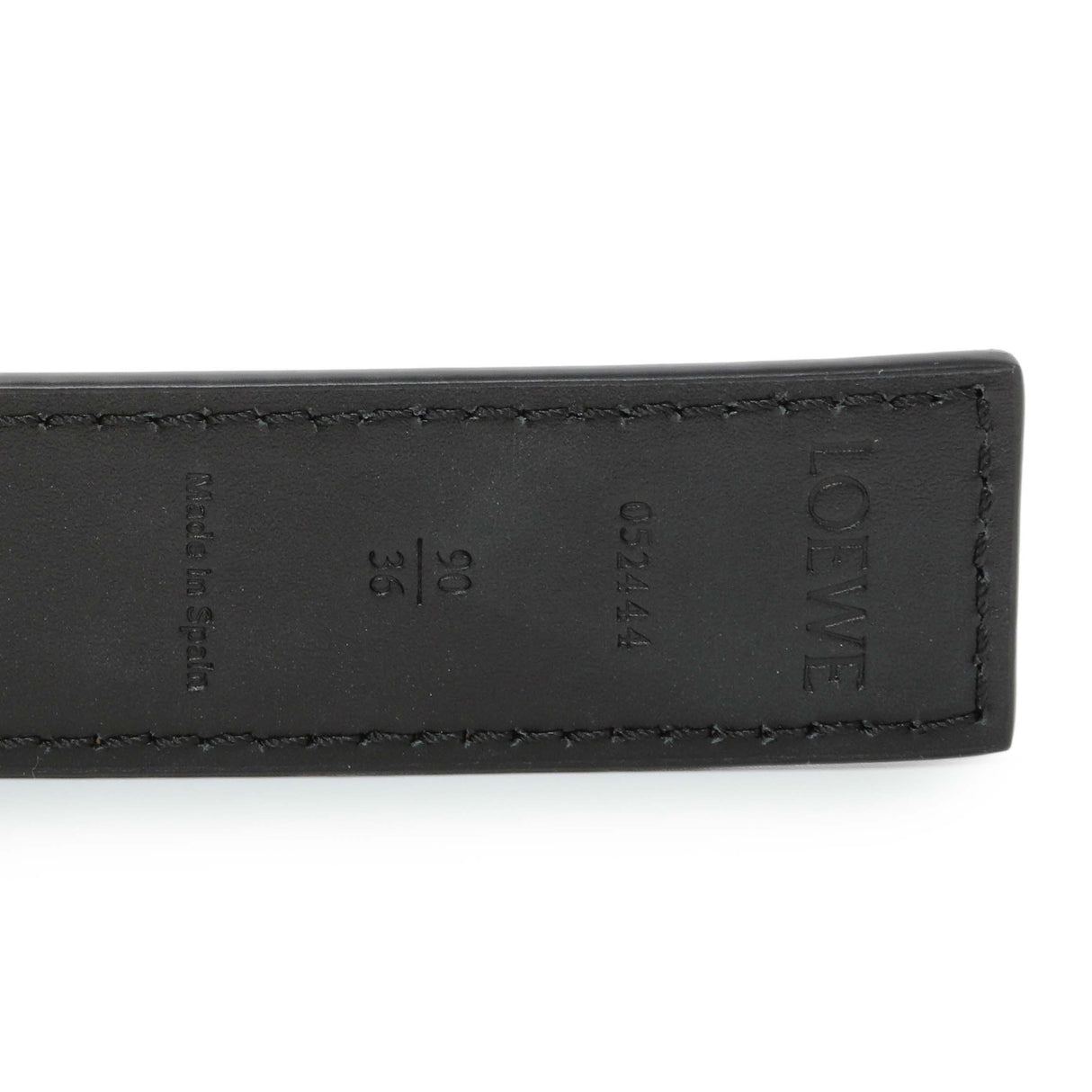 Loewe Black Tan Calfskin Anagram Belt Accessories Loewe