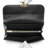 Celine Black Calfskin Large Triomphe Wallet Accessories Celine
