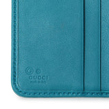 Gucci Teal Microguccissima Compact Wallet