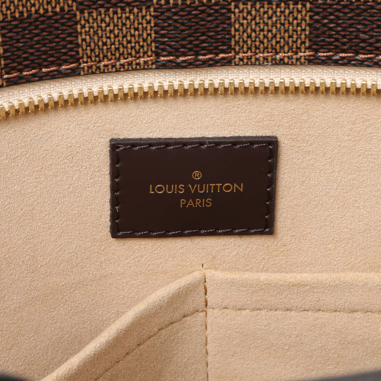 Louis Vuitton Damier Ebene Creme Jersey Handbags Louis Vuitton