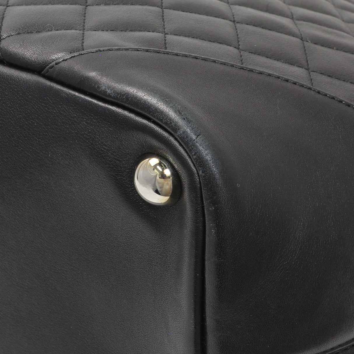 Chanel Black Quilted Cambon Tote Large Handbags Chanel
