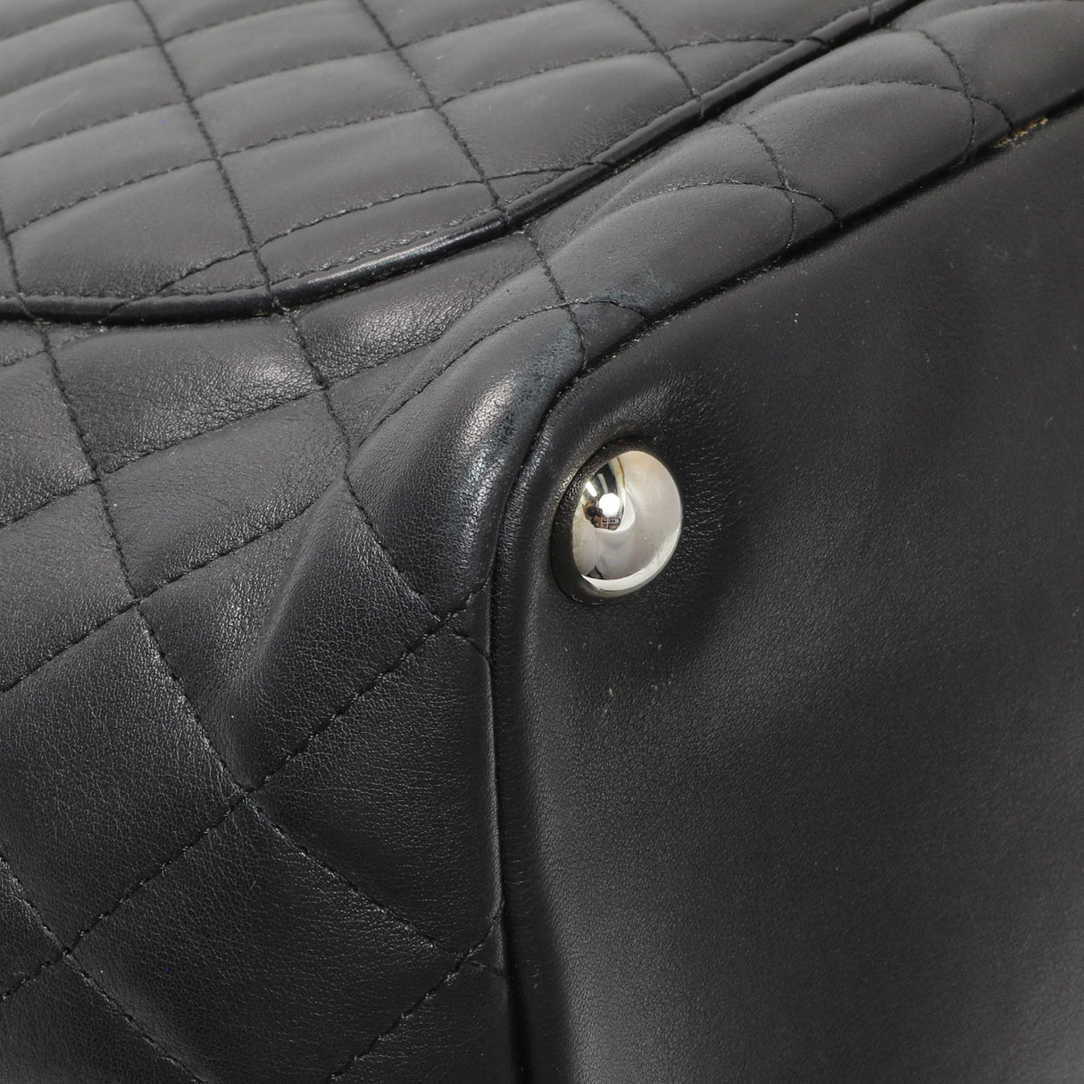 Chanel Black Quilted Cambon Tote Large Handbags Chanel
