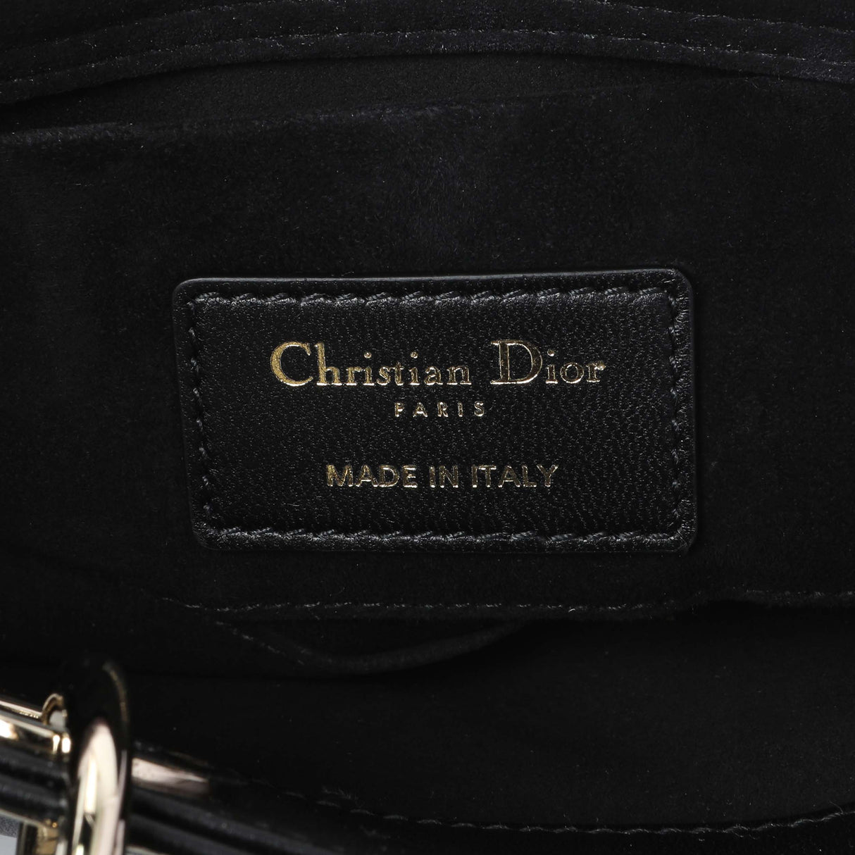Christian Dior Black Cannage Small Lambskin Lady D-Joy Modaselle